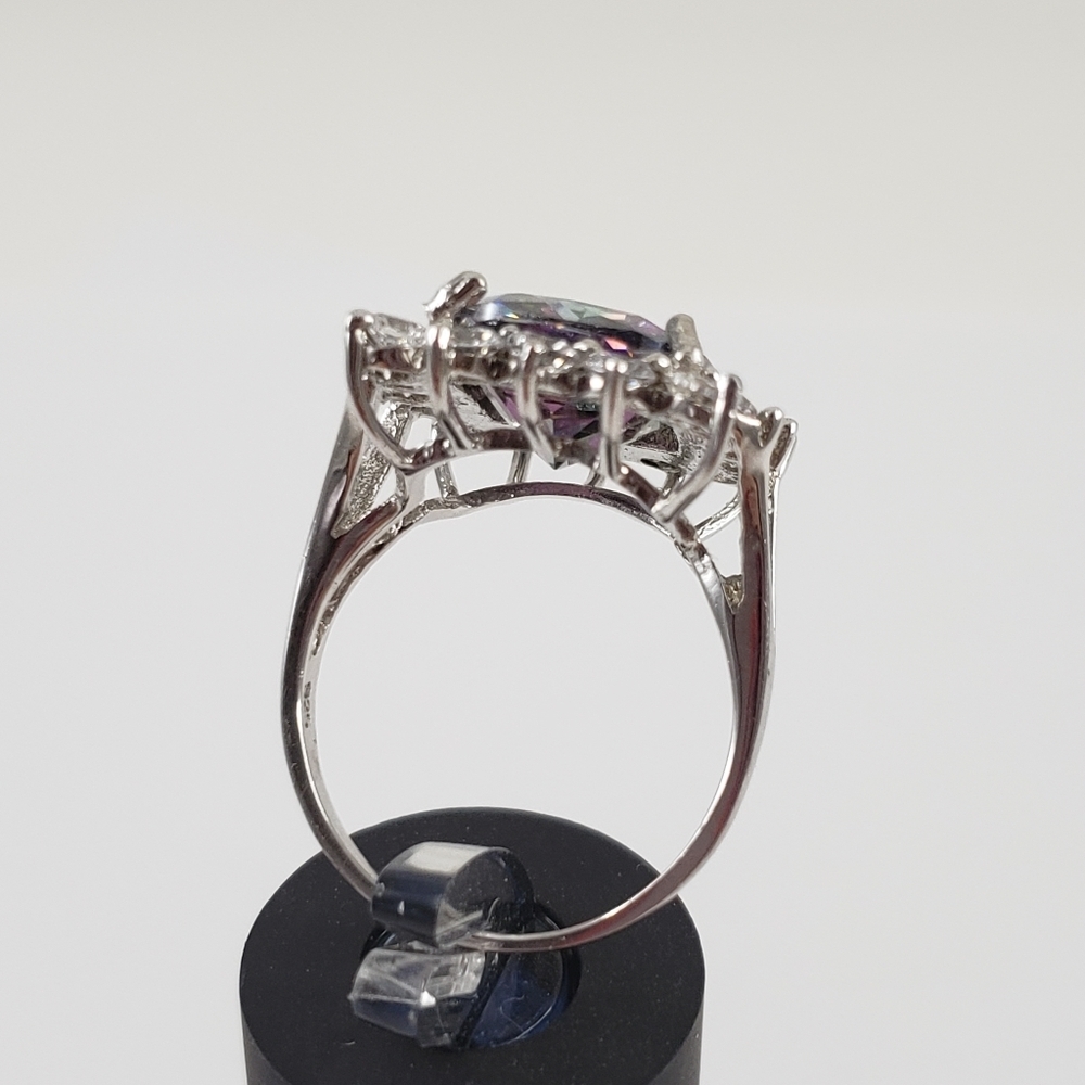 Mystic quartz ring size 8.5 solid silver - Picture 10 of 12